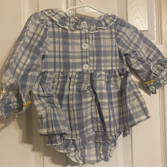 New Smocked Sunflower Bubble Romper - Picture 7 of 7